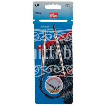 Спицы круговые латунные Prym 7 мм / 120 см