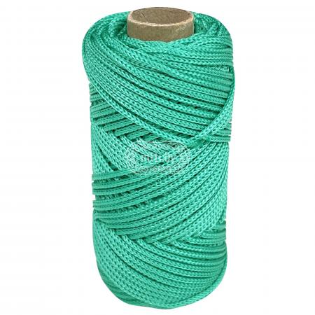 Шнур плетеный полипропиленовый 2мм, 50м, зеленый