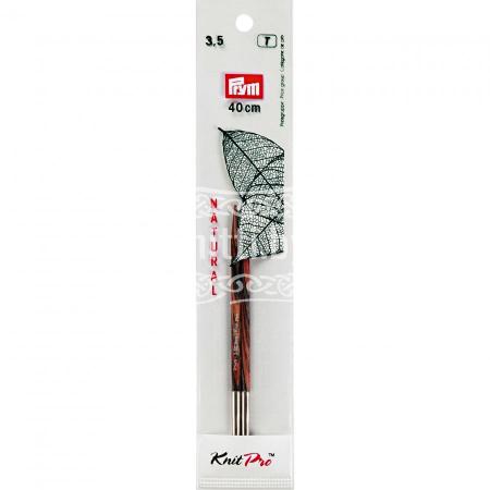 Спицы круговые съёмные деревянные короткие Prym 3,5 мм 