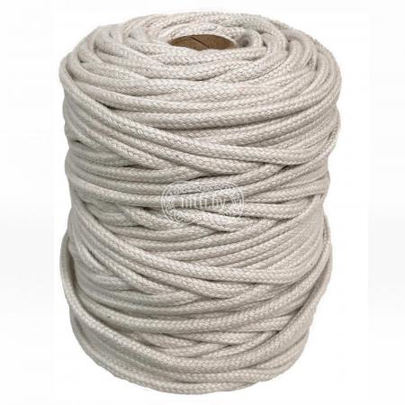 Шнур плетеный хлопковый 4мм, 50м, серый