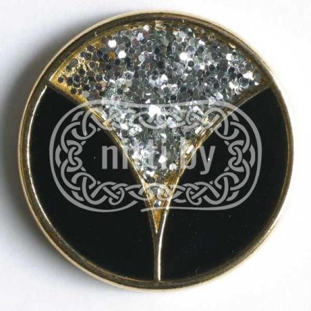 Пуговица металлическая Dill 15 мм