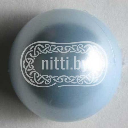 Пуговица пластиковая голубого цвета в виде Жемчужины на ножке Dill 10 мм