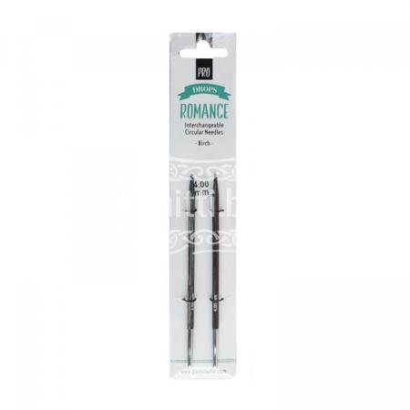Спицы круговые съемные деревянные длинные DROPS Pro Romance 4,0 мм 