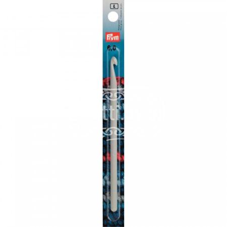 Крючок для шерстяной пряжи пластиковый Prym 6 мм / 14 см