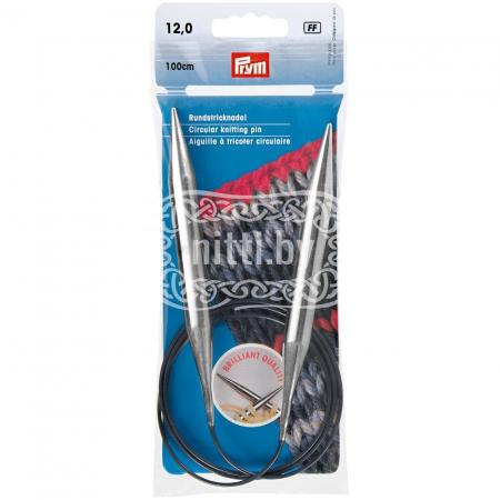 Спицы круговые латунные Prym 12 мм / 100 см