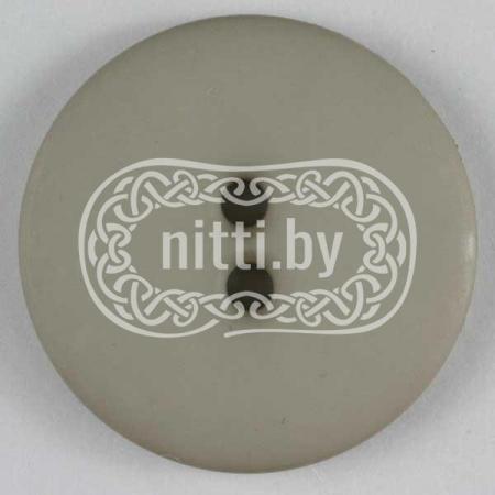 Пуговица пластиковая бежевого цвета с двумя отверстиями Dill 11 мм