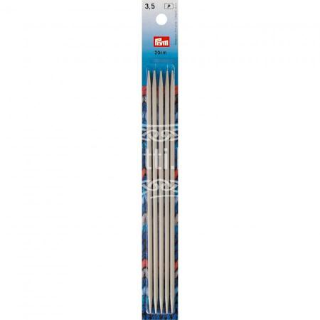Спицы чулочные алюминиевые с острием на обоих концах Prym 3,5 мм / 20 см