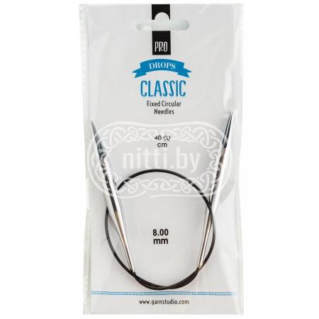 Спицы круговые латунные DROPS Pro Classic 8,0 мм / 40 см
