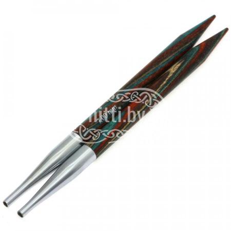 Спицы круговые съёмные деревянные короткие LANA GROSSA 5 мм / 8,5 см