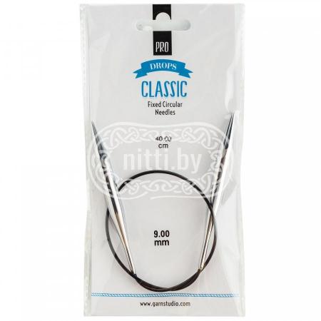 Спицы круговые латунные DROPS Pro Classic 9,0 мм / 40 см