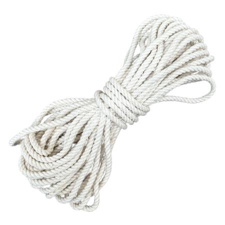 Веревка крученая хлопковая декоративная 4мм, 20м