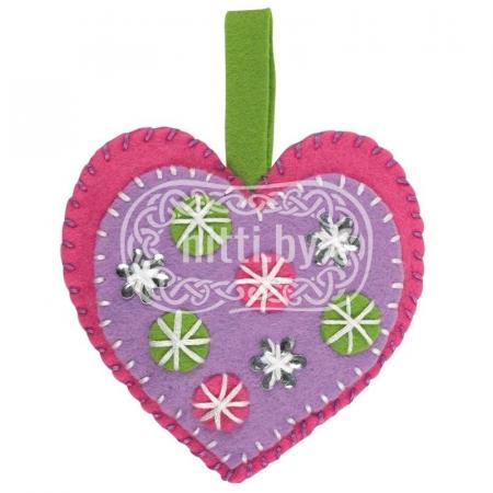 Набор для рукоделия Anchor Craft Kit - Hearts Christmas Decoration