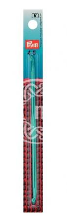 Крючок для вязания тунисский алюминиевый двухсторонний Prym 4,5 мм / 15 см