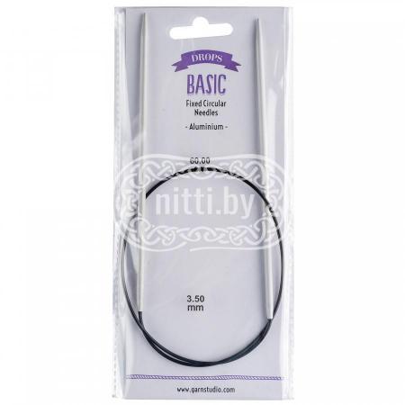 Спицы круговые алюминиевые DROPS Basic 3,5 мм / 60 см 