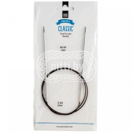 Спицы круговые латунные DROPS Pro Classic 3,0 мм / 80 см
