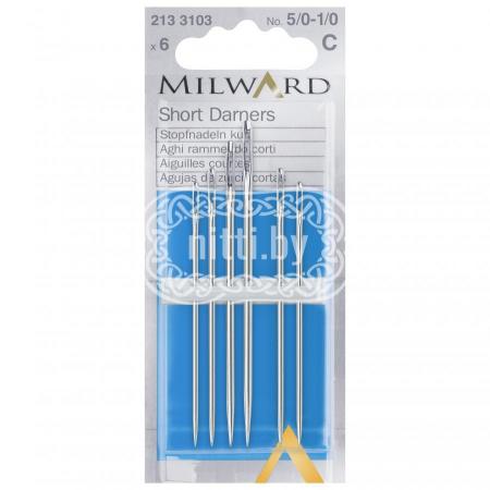 Иглы для штопки короткие Milward № 5/0-1/0