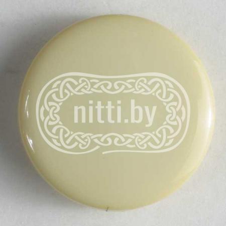 Пуговица пластиковая желтого цвета на ножке Dill 15 мм