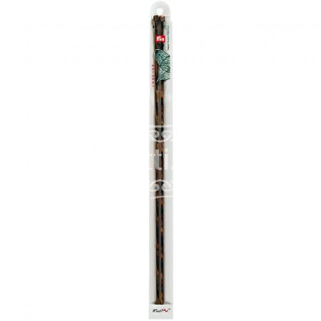 Спицы прямые деревянные с наконечниками Prym 4 мм / 40 см