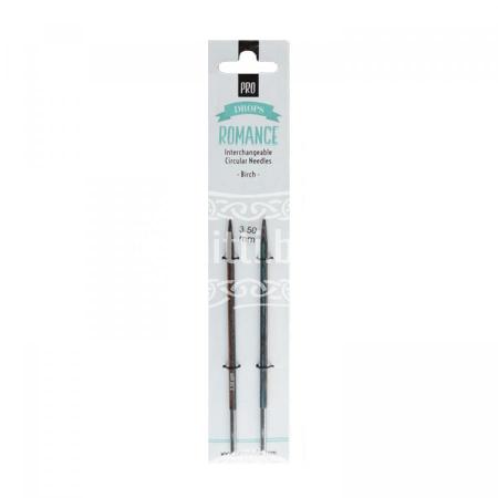 Спицы круговые съемные деревянные длинные DROPS Pro Romance 3,5 мм
