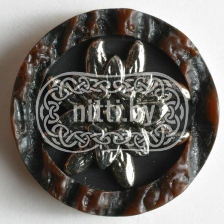 Пуговица пластиковая Dill 18 мм (имитация рога)