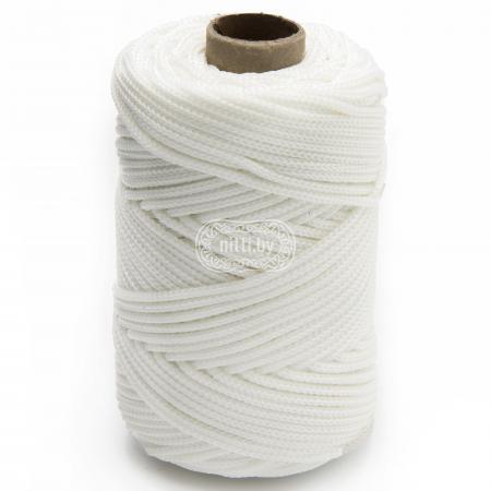 Шнур плетеный полиэфирный 2,7мм, 50м, белый
