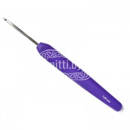 Крючок алюминиевый с пластиковой ручкой 3,0 мм DROPS Pro Circus 